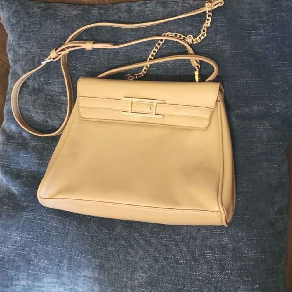 H by Halston Tan Handbag Satchel
